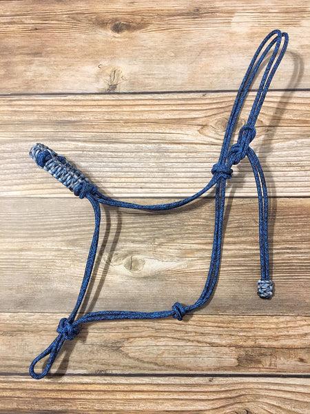 4 Knot Rope Halter w/ Braided Noseband