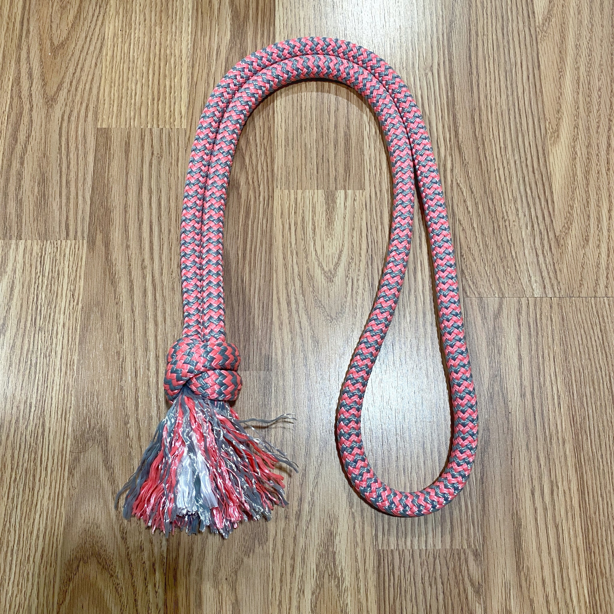 Pink/Gray Neck Rope - Average Horse Size 58"