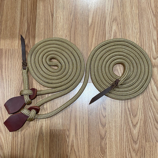 Mecate Rein Set w/ Slobber Straps