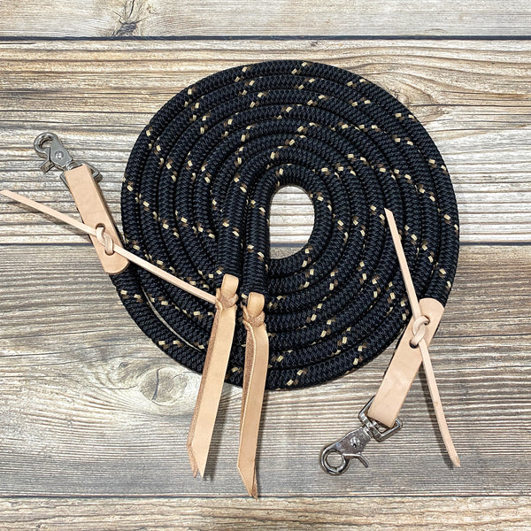 Split Reins with Snaps & Water Loops