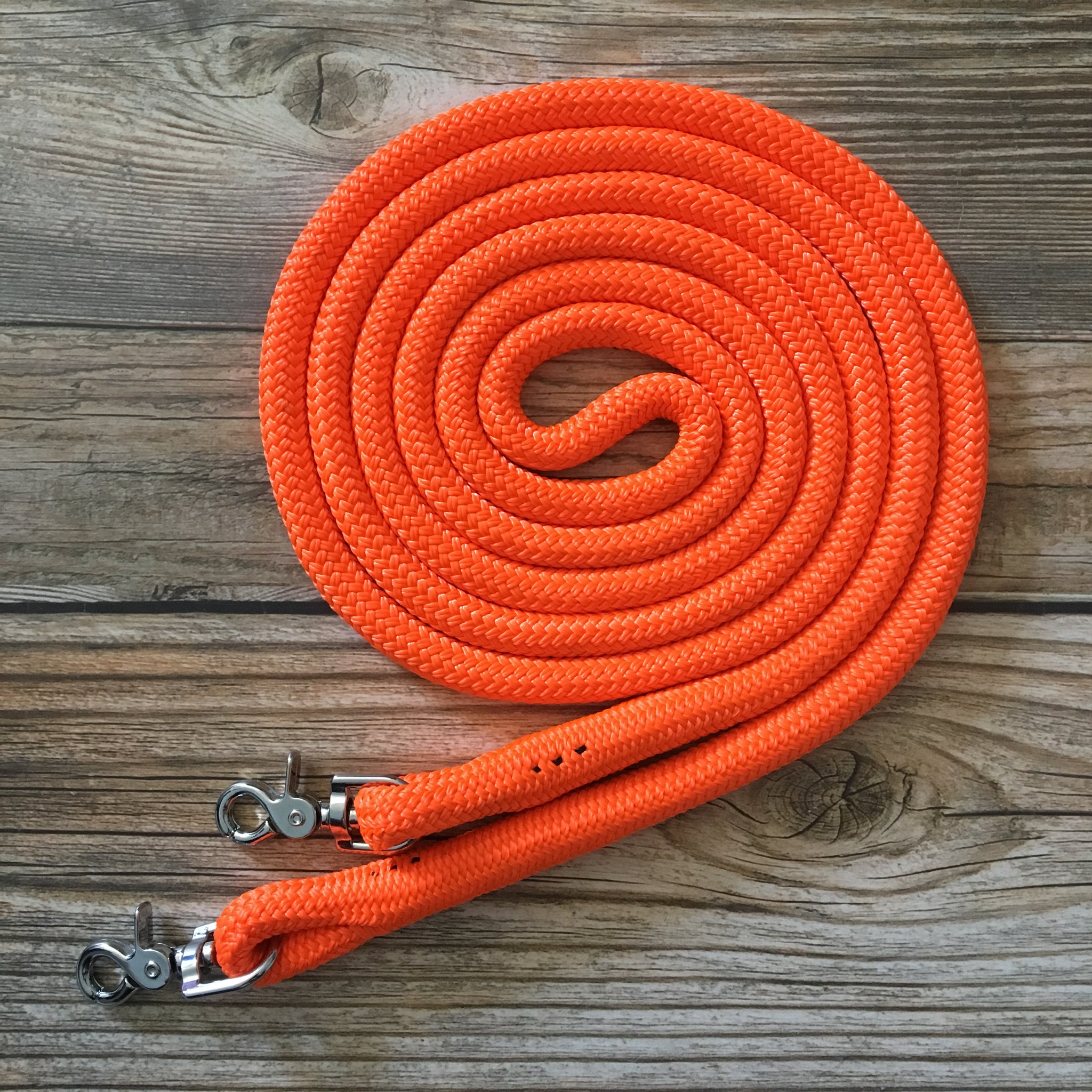 Blaze orange yacht rope reins