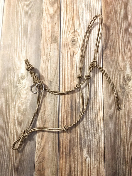 Yacht rope sidepull halter