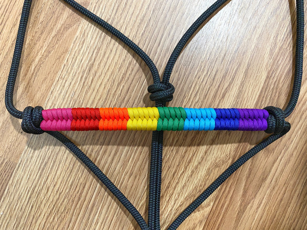 Pride Flag Rope Horse Halter