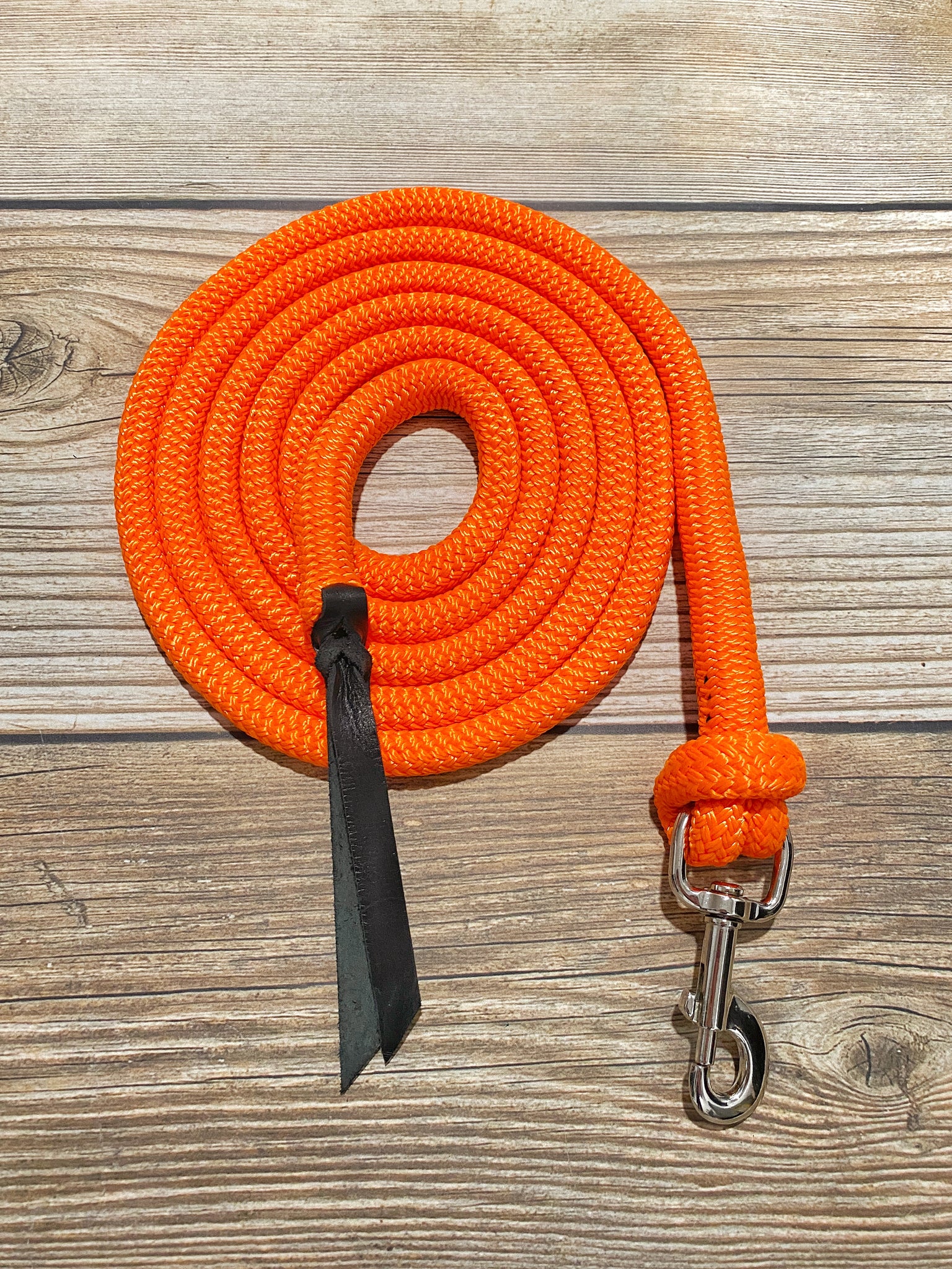 Blaze orange yacht rope lead rope