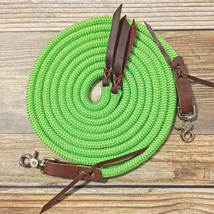 Split Reins with Snaps & Water Loops