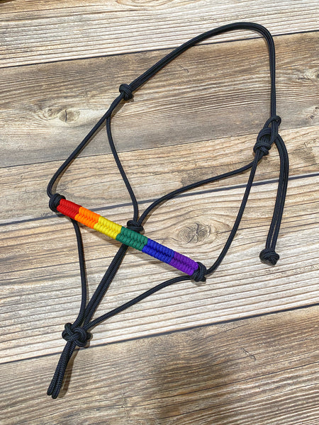 Pride Flag Rope Horse Halter