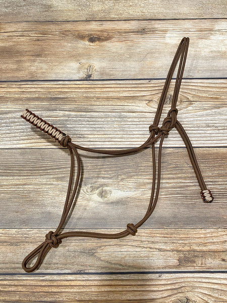 2 Knot Yacht Rope Clinician Halter Braided Noseband