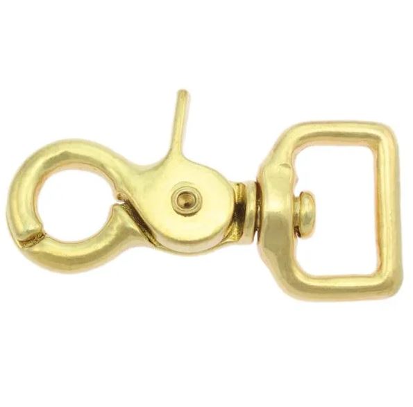 Brass square trigger snap
